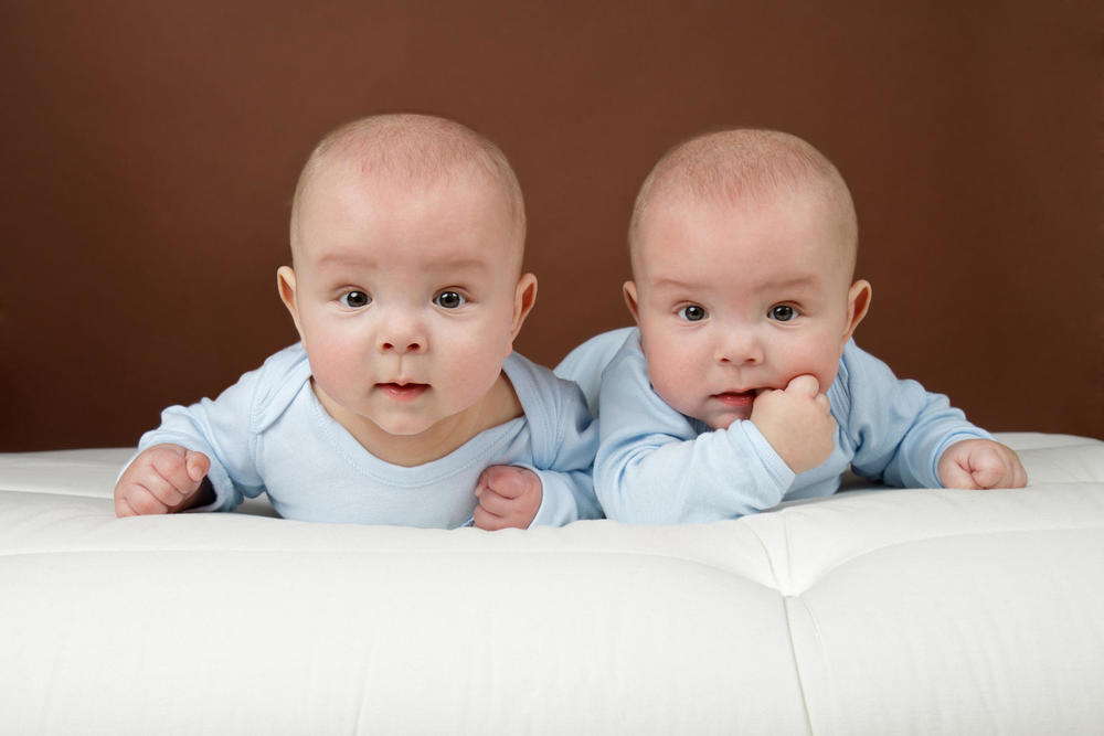 Identical twin boys